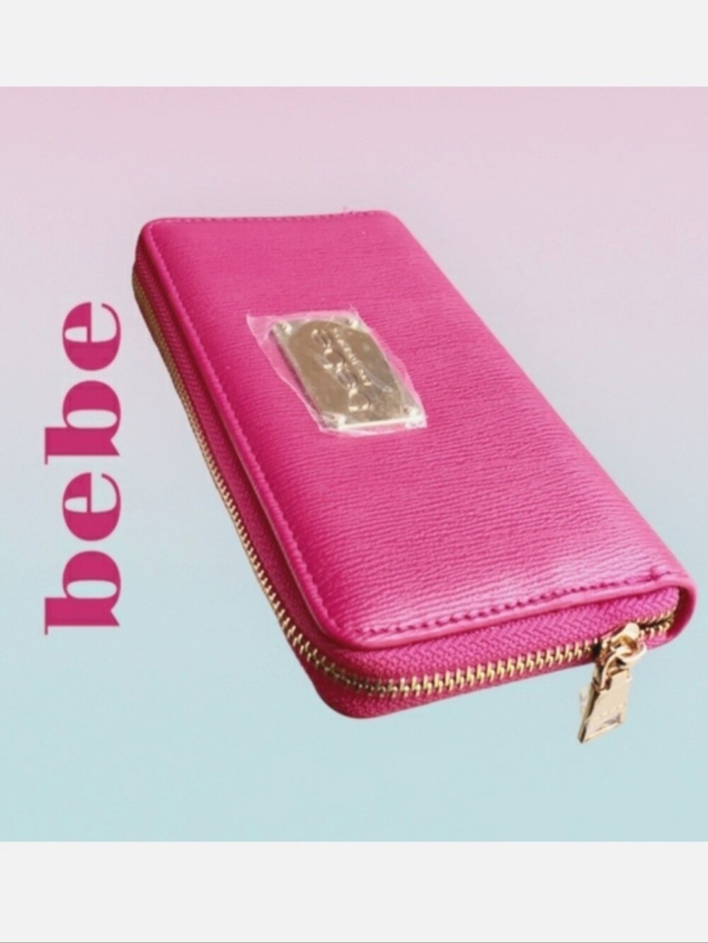 BEBE 💗 Long zip around wallet hot pink